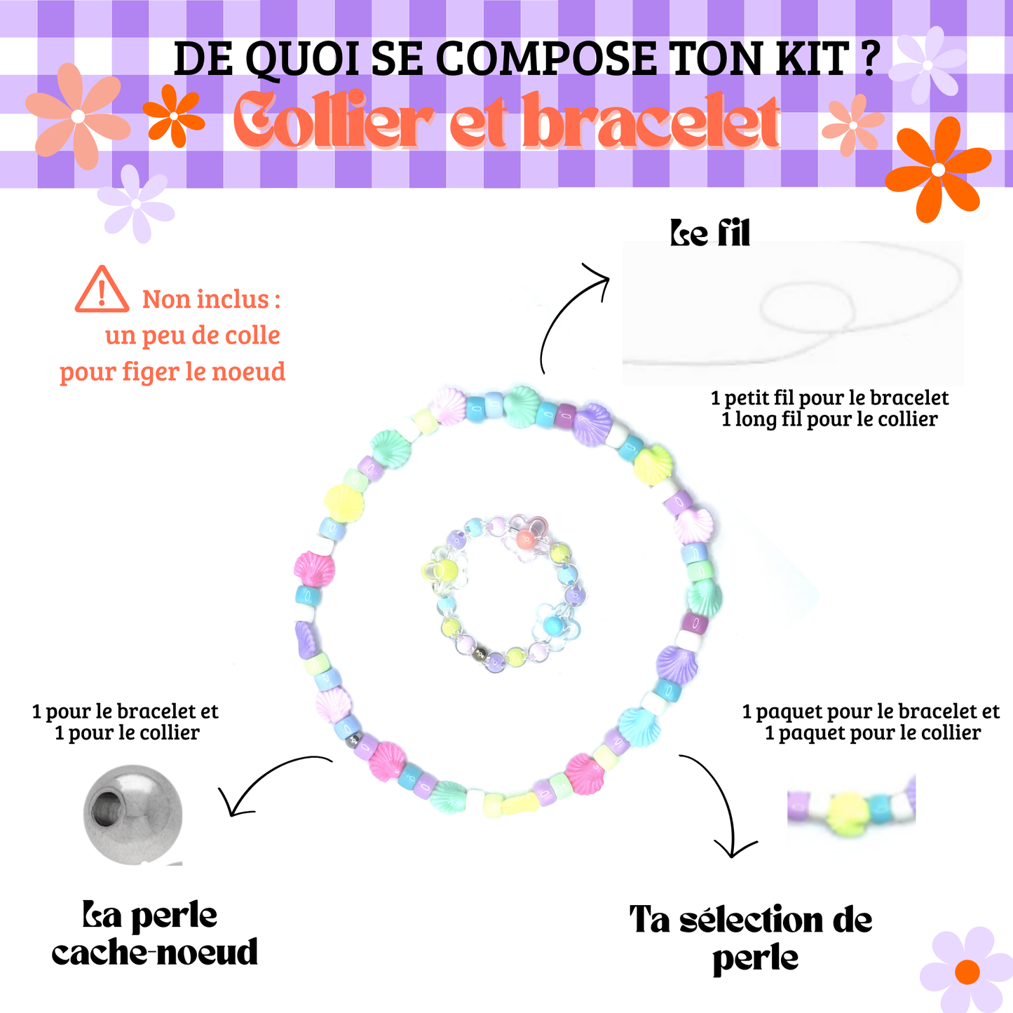 Kit kids - Pack Collier + Bracelet